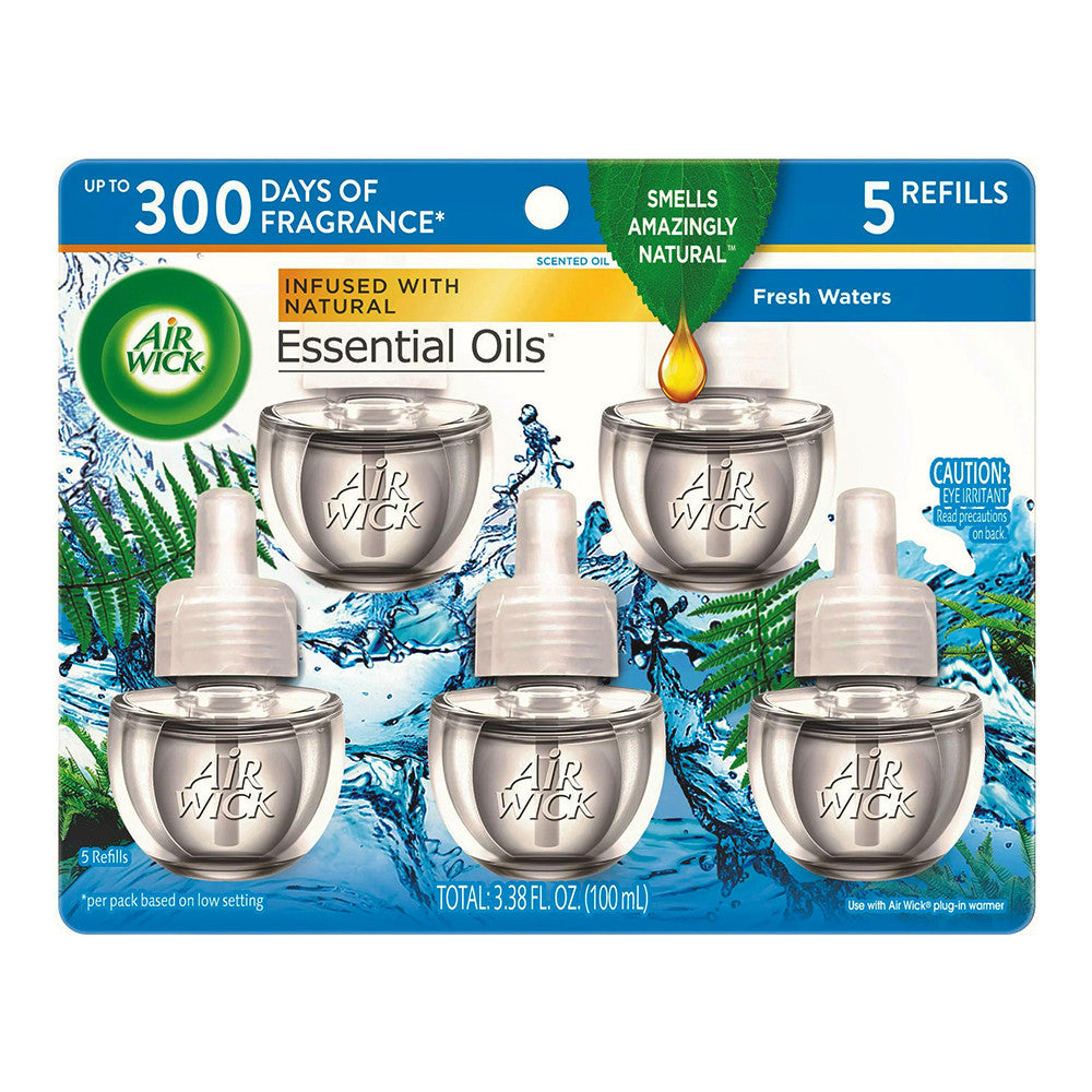 Air Wick Natural Essential Oils Refill, Fresh Waters, 5 Ea